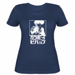 Женская футболка Ковбой Бибоп с ружьем - PrintSalon