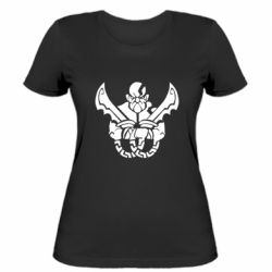 Женская футболка Kratos silhouette - PrintSalon