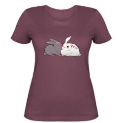 Женская футболка Кролики Вэй и Лань - PrintSalon