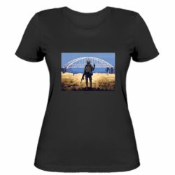 Женская футболка Марка с Крымским мостом - PrintSalon