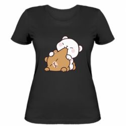 Женская футболка Кусь мишки - PrintSalon