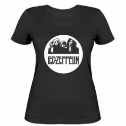 Жіноча футболка Led Zeppelin in a circle-PrintSalon Жіноча футболка Led Zeppelin in a circle
