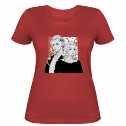 Женская футболка Manjiro And Draken - PrintSalon