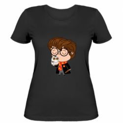 Женская футболка Милый Гарри с совой - PrintSalon