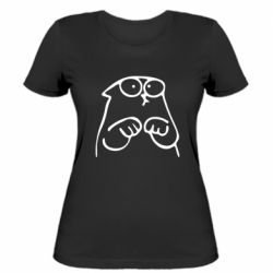 Женская футболка Милый Кот Саймона - PrintSalon