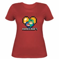 Жіноча футболка Minecraft Girl - PrintSalon