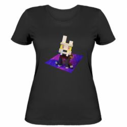 Женская футболка Minecraft King - PrintSalon