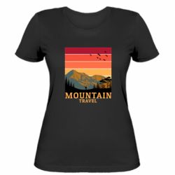Женская футболка Mountain travel - PrintSalon