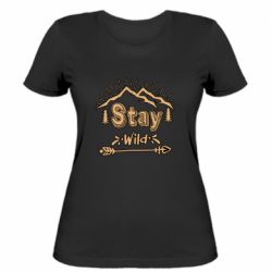 Женская футболка Mountains - Stay Wild - PrintSalon