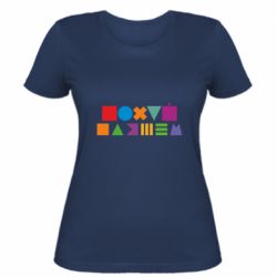 Женская футболка Нецензурные фигуры - PrintSalon
