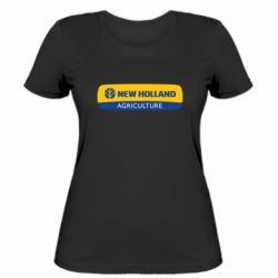 Женская футболка New holland emblem - PrintSalon