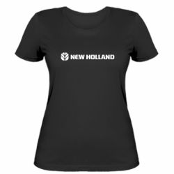 Жіноча футболка New Holland логотип - PrintSalon