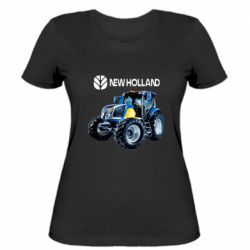Жіноча футболка New Holland tractor - PrintSalon