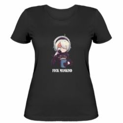 Жіноча футболка Nier. Fuck Mankind - PrintSalon