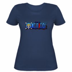 Женская футболка One Piece Logo Skull - PrintSalon