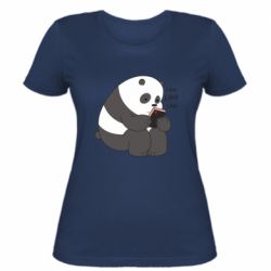 Женская футболка Панда лайк - PrintSalon