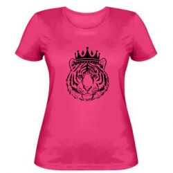 Женская футболка Папа-Тигр