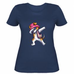 Женская футболка Пес Патрон фанат Калуша-PrintSalon Женская футболка Пес Патрон фанат Калуша