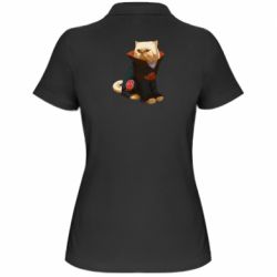 Женское поло Akatsuki angry cat - PrintSalon
