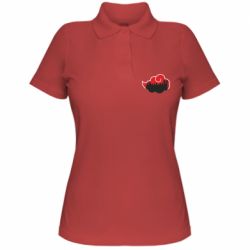 Женское поло Akatsuki Members Red Cloud - PrintSalon
