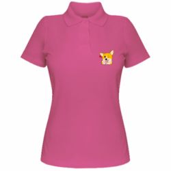 Женское поло Cute Corgi Puppy - PrintSalon