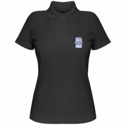 Женское поло Cute Qiqi - PrintSalon