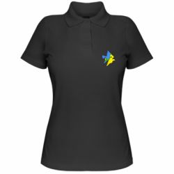 Женская футболка поло Dove flag of Ukraine - PrintSalon