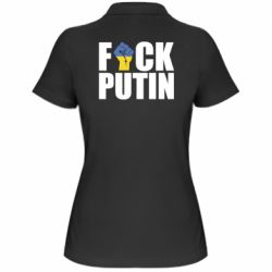Женская футболка поло FUCK PUTIN