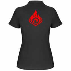Женское поло Genshin Impact Pyro - PrintSalon