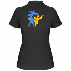 Женская футболка поло Гопак. Девушка и парень - PrintSalon