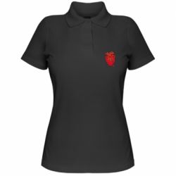 Женское поло Heart of many cats - PrintSalon