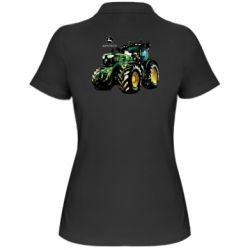 Жіноче поло John Deere Tractor and logo - PrintSalon