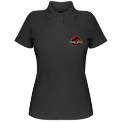Женское поло Jurassic Park - PrintSalon