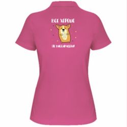 Женское поло Корги оптимист - PrintSalon