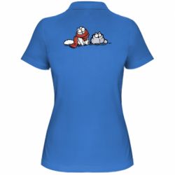 Женское поло Кот Саймона Зима - PrintSalon