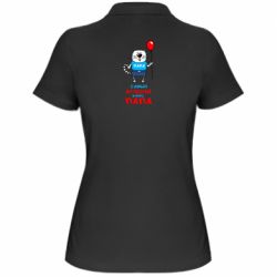 Женское поло Лучший папа кот - PrintSalon