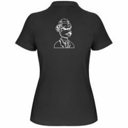 Женское поло Обезьяна в виртуальных очках - PrintSalon