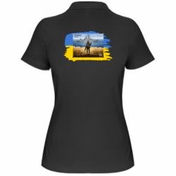 Женская футболка поло Русский военный корабль! Украина - PrintSalon