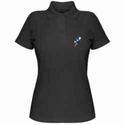 Женское поло Sonic and the jump - PrintSalon