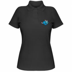 Женское поло Стич с куклой - PrintSalon