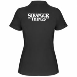 Женское поло Stragner Things Logo - PrintSalon
