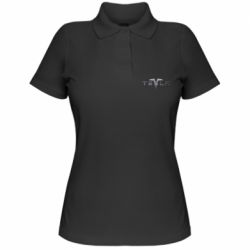 Женское поло Tesla Car logo - PrintSalon