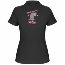 Женское поло The Most amazing mom in the world - PrintSalon