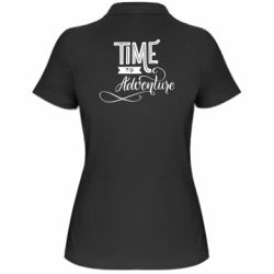 Женское поло Time to adventure - PrintSalon