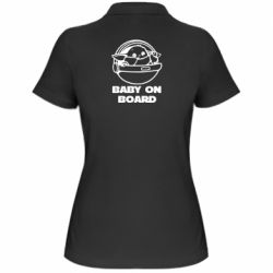 Женское поло Вaby on board - PrintSalon