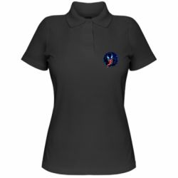 Жіноче поло Venom black and blue style - PrintSalon