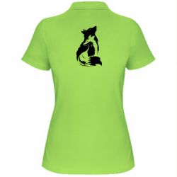 Женское поло Wolf And Fox - PrintSalon