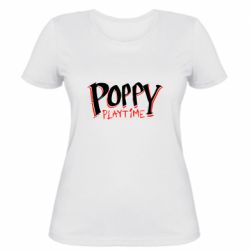 Женская футболка Poppy Playtime Logo - PrintSalon
