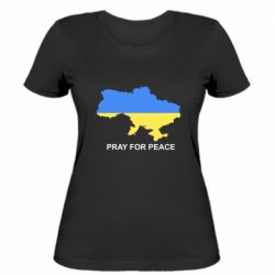 Женская футболка Pray for peace