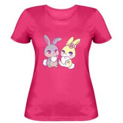 Женская футболка Rabbits In Love - PrintSalon